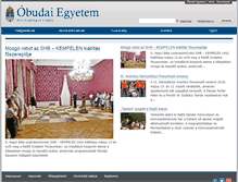 Tablet Screenshot of news.uni-obuda.hu