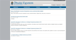 Desktop Screenshot of events.uni-obuda.hu
