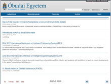 Tablet Screenshot of events.uni-obuda.hu